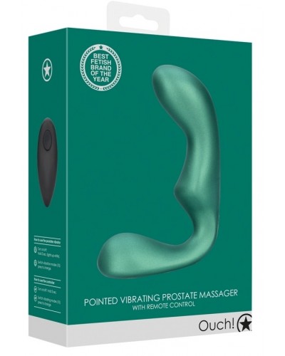 Stimulateur de prostate Pointed 11.5 x 3.5 cm Vert métallisé sur la Boutique du Hard