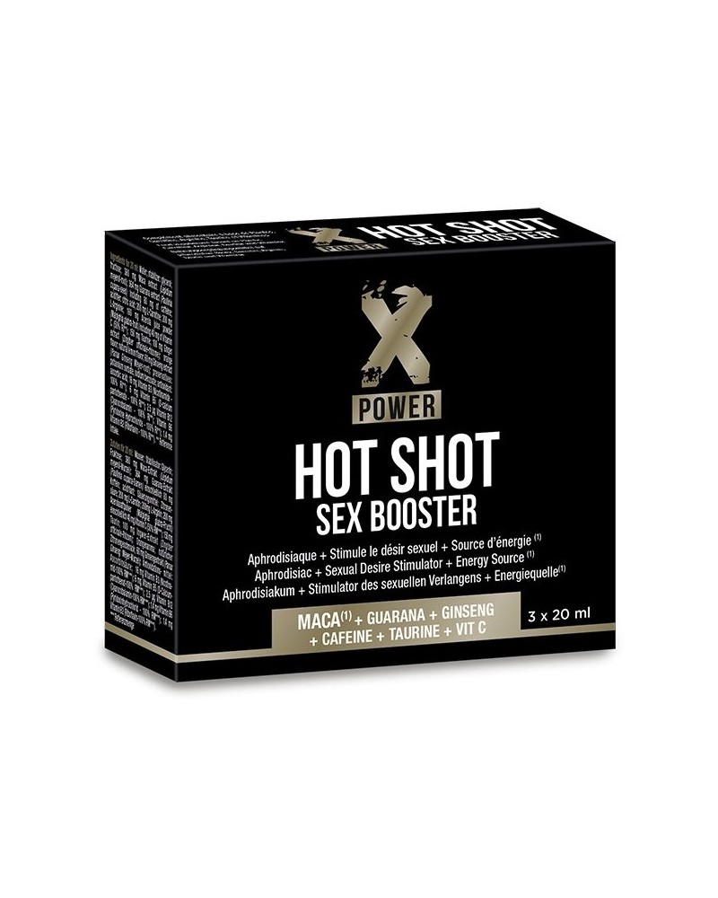 Aphrodisiaque Hot Shot Sex Booster XPower 3 x 20ml sur la Boutique du Hard