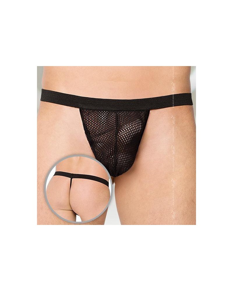 String Homme NET Noir sur la Boutique du Hard