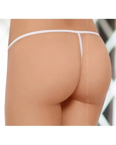 String ficelle blanc avec noeud - Ouvert sur l'entrejambe sur la Boutique du Hard