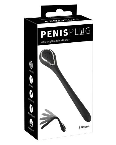 Plug Penis Vibrant Bendy 10cm - Diamètre 10mm sur la Boutique du Hard