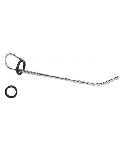 Tige d'urètre courbée Steel Beads 25cm - Diamètre 5-7mm sur la Boutique du Hard