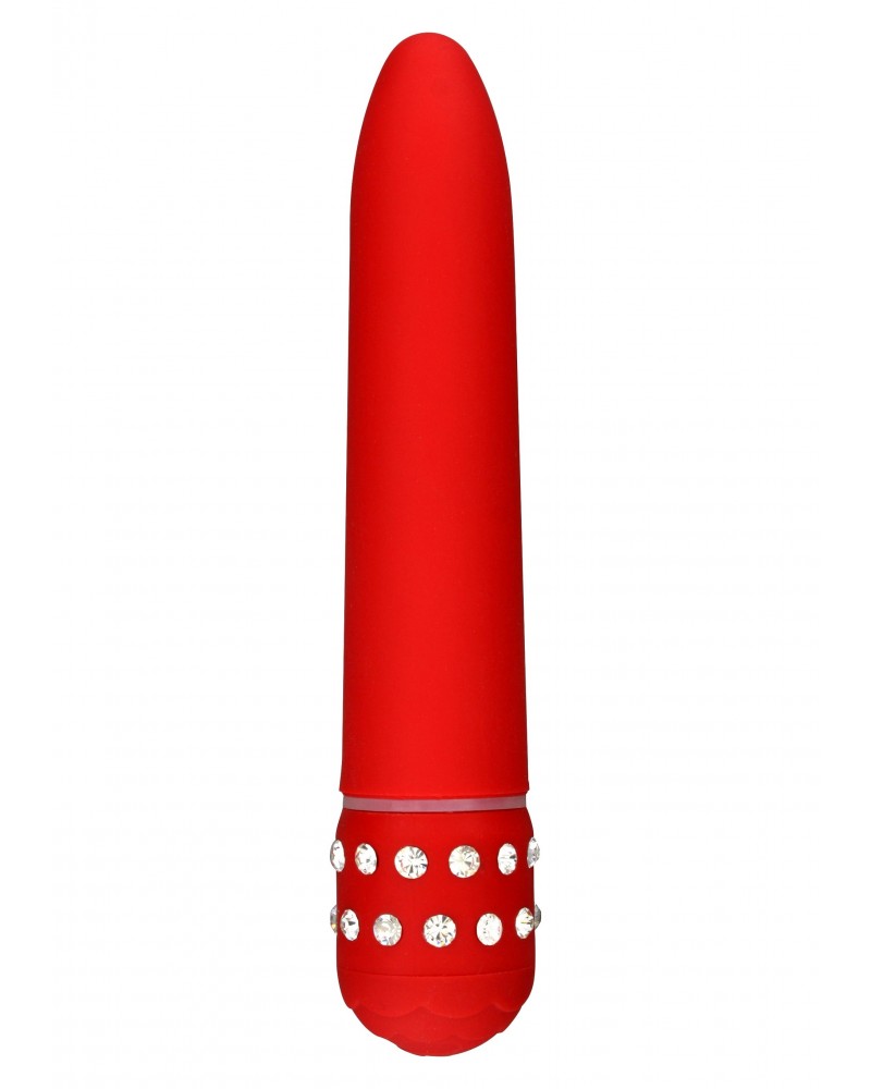 Vibro Diamond Superbe 15cm Rouge sur la Boutique du Hard