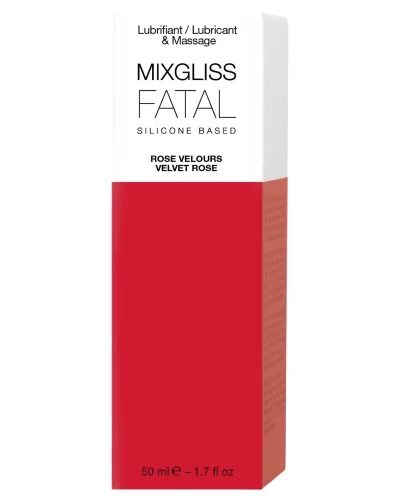 Lubrifiant silicone MixGliss Fatal - Rose Velours 50ml pas cher