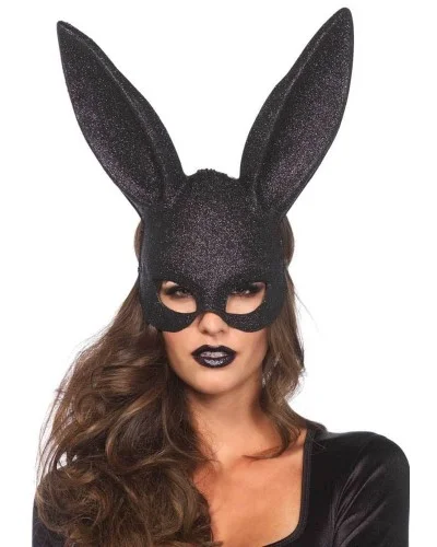 Masque Rabbit - Noir PailletE pas cher