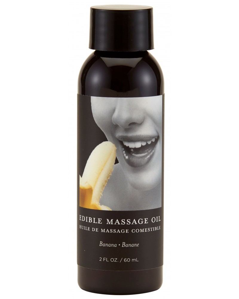 Huile de massage comestible Banane 60ml sextoys et accessoires sur La Boutique du Hard