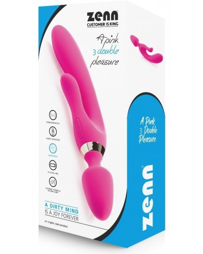 Vibro Wand Three Double 12.5 x 4cm Rose sextoys et accessoires sur La Boutique du Hard