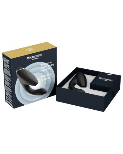 Stimulateur de clitoris et Point G WOMANIZER Duo 2 Noir sextoys et accessoires sur La Boutique du Hard