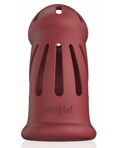 Cage de chasteté ManCage Modèle 28 - 9.5 x 3.5cm Rouge sextoys et accessoires sur La Boutique du Hard