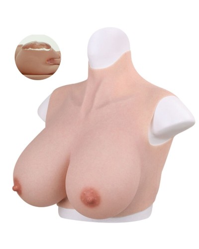 Buste Seins réalistes Silicone Col haut Bonnet G sextoys et accessoires sur La Boutique du Hard