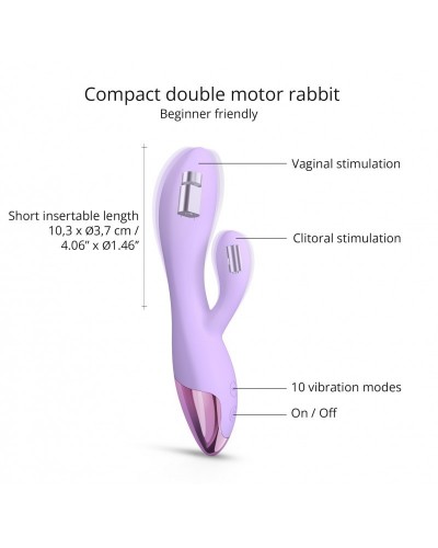 Vibro Rabbit Funky Bunny Love to Love Mauve sextoys et accessoires sur La Boutique du Hard