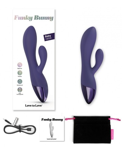 Vibro Rabbit Funky Bunny Love to Love Violet sextoys et accessoires sur La Boutique du Hard