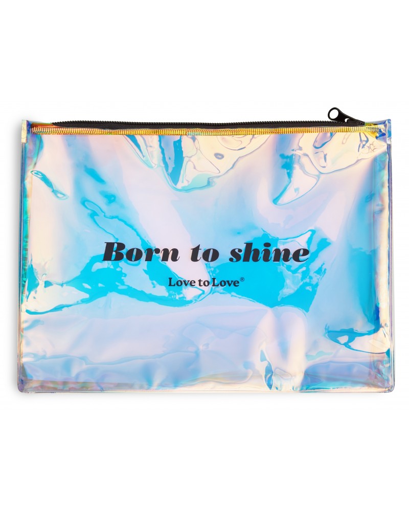 Pochette de rangement Born to Shine Zip noir sextoys et accessoires sur La Boutique du Hard