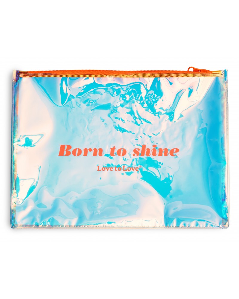 Pochette de rangement Born to Shine  Zip Orange sextoys et accessoires sur La Boutique du Hard