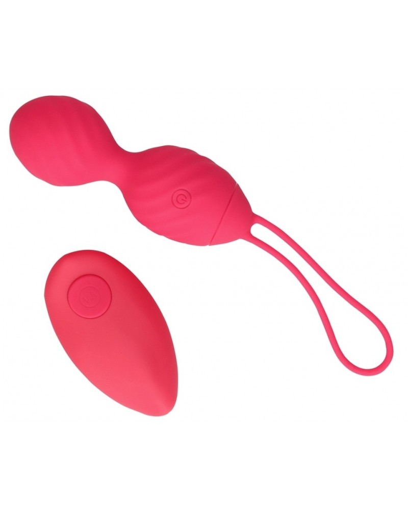 Boules de Geisha Vibrantes Strawred 10 x 3.5cm sextoys et accessoires sur La Boutique du Hard