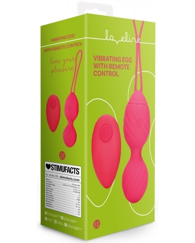 Boules de Geisha Vibrantes Strawred 10 x 3.5cm sextoys et accessoires sur La Boutique du Hard