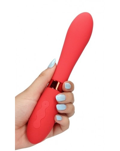 Vibromasseur Smooth Line 11 x 3.4 cm Rouge sextoys et accessoires sur La Boutique du Hard