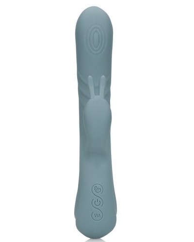 Vibro Rabbit Fingering Motion 23 cm Gris sextoys et accessoires sur La Boutique du Hard