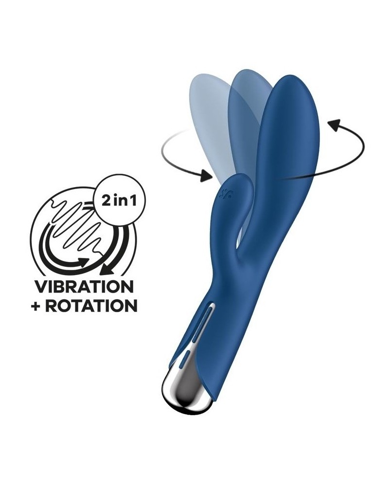 Vibro Rabbit Spinning Rabbit 1 11 x 3.5cm Bleu sextoys et accessoires sur La Boutique du Hard