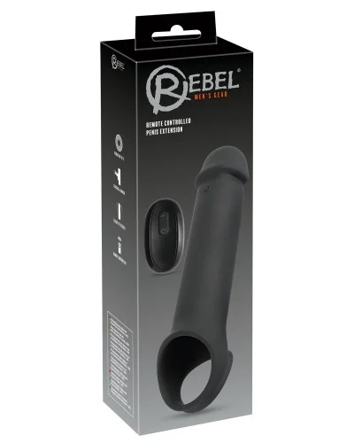 Gaine de pénis vibrante Extension Rebel 19 x 4.5cm sextoys et accessoires sur La Boutique du Hard