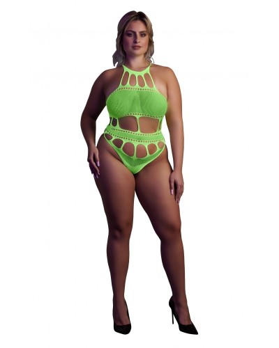 Body à encolure grecque Vert Fluo sextoys et accessoires sur La Boutique du Hard