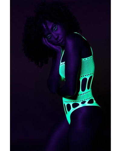 Body à encolure grecque Vert Fluo sextoys et accessoires sur La Boutique du Hard