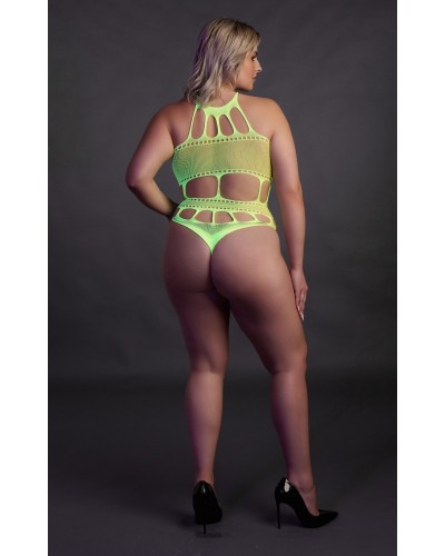 Body à encolure grecque Vert Fluo sextoys et accessoires sur La Boutique du Hard