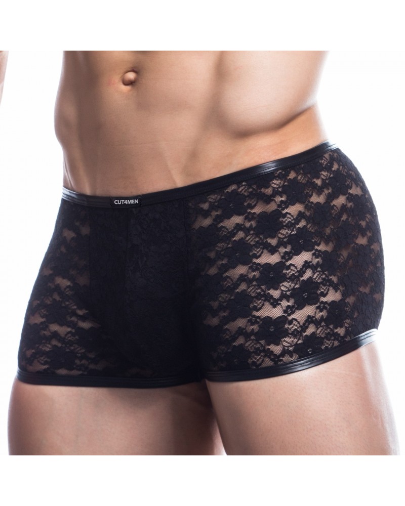 Boxer en dentelle Lace Trunk Noir sextoys et accessoires sur La Boutique du Hard