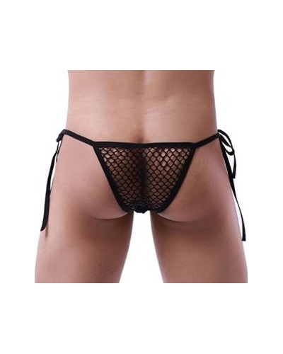 Slip Filet à Cordons Net Loop Noir sextoys et accessoires sur La Boutique du Hard