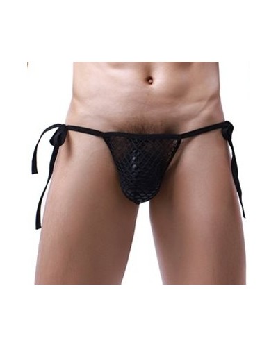 Slip Filet à Cordons Net Loop Noir sextoys et accessoires sur La Boutique du Hard