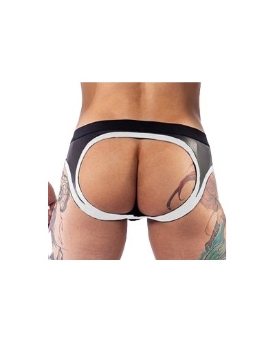 Jockstrap en néoprène Jock Brief Mr B Noir-Blanc sextoys et accessoires sur La Boutique du Hard