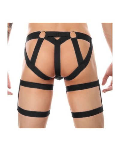 String avec bandes élastiques Clelio Noir sextoys et accessoires sur La Boutique du Hard