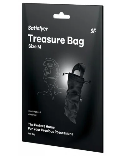 Pochette de Rangement Treasure Bag M Noir sextoys et accessoires sur La Boutique du Hard