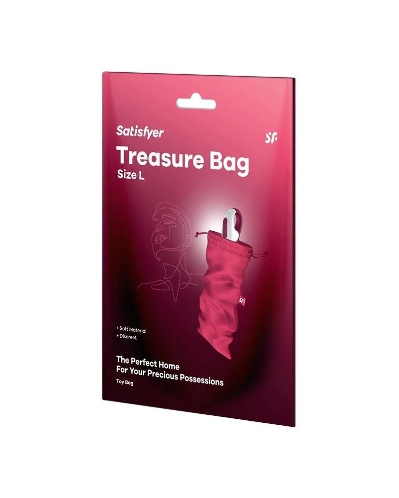 Pochette de Rangement Treasure Bag L Rose sextoys et accessoires sur La Boutique du Hard