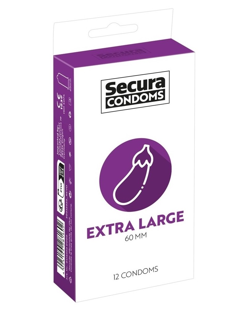 Préservatifs XXL en latex Extra Large x12 sextoys et accessoires sur La Boutique du Hard