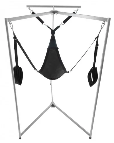 Kit Sling Tissu Triangle Noir Armature Grise sextoys et accessoires sur La Boutique du Hard