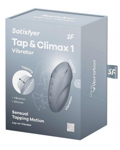 Stimulateur de Clitoris Tap & Climax 1 Gris Clair sextoys et accessoires sur La Boutique du Hard