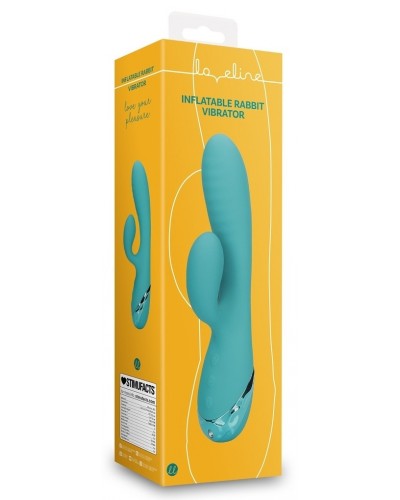 Vibro Rabbit Gonflable Flatblue 11 x 3.5cm sextoys et accessoires sur La Boutique du Hard