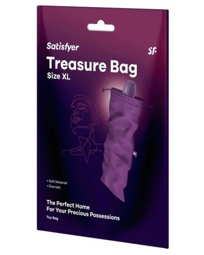 Pochette de Rangement Treasure Bag XL Violet sextoys et accessoires sur La Boutique du Hard