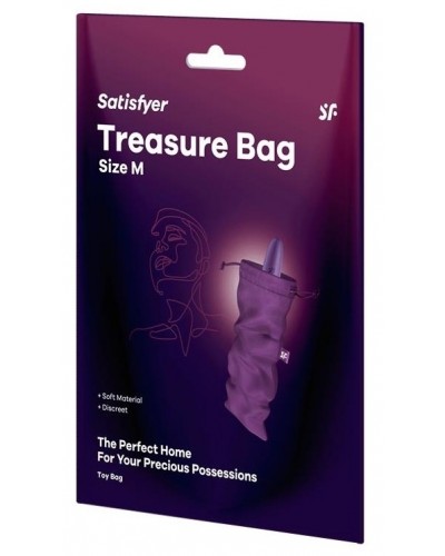 Pochette de Rangement Treasure Bag M Violet sextoys et accessoires sur La Boutique du Hard