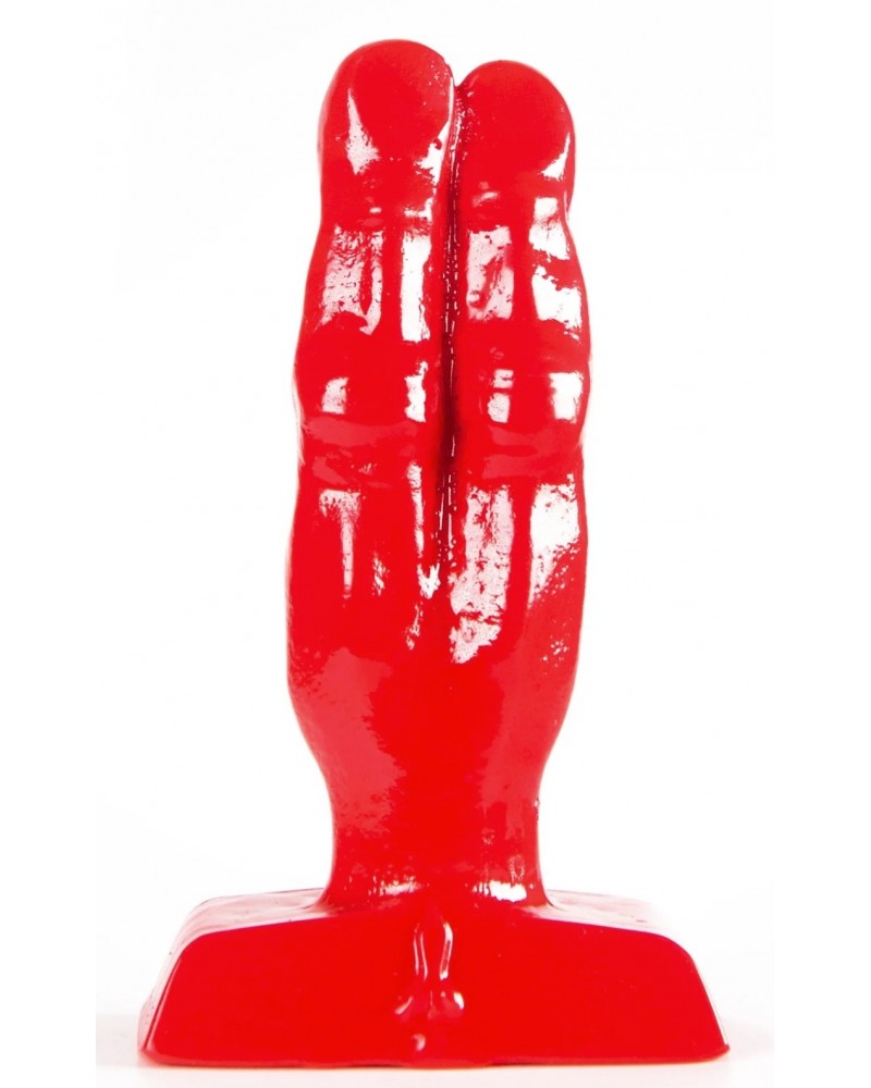 Plug Zizi Double Finger Fuck 10 x 4 cm Rouge sextoys et accessoires sur La Boutique du Hard