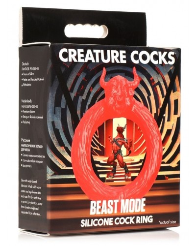 Cockring Beast Mode Rouge sextoys et accessoires sur La Boutique du Hard