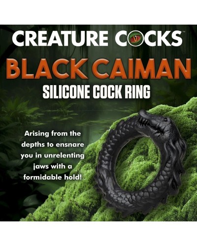 Cockring Black Caiman Noir sextoys et accessoires sur La Boutique du Hard