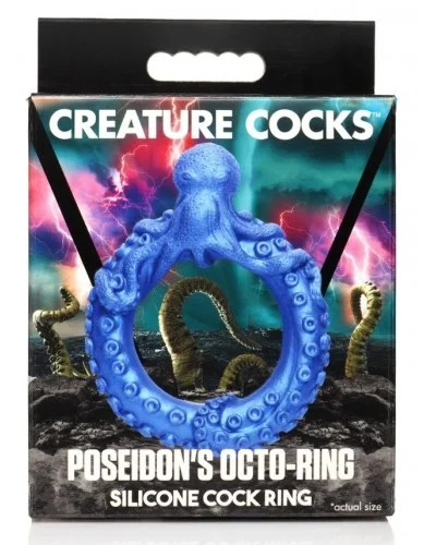 Cockring Poseidon's Octo-ring Bleu sextoys et accessoires sur La Boutique du Hard