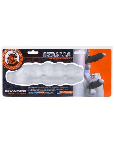 Gaine de pénis Oxballs Invader 13 x 5cm Transparente sextoys et accessoires sur La Boutique du Hard