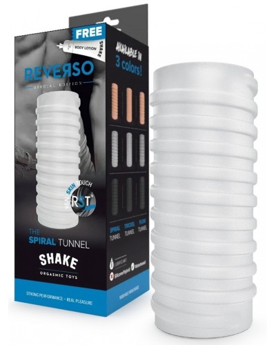 Masturbateur The Spiral Tunnel Shake Reverso Blanc sextoys et accessoires sur La Boutique du Hard