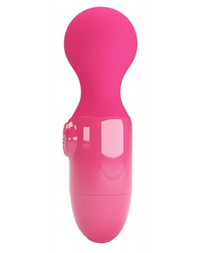 Mini Wand Little Cute Pretty Love 12cm Rose Fluo sextoys et accessoires sur La Boutique du Hard