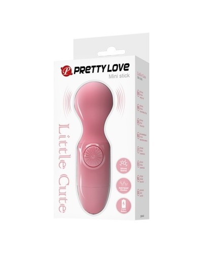 Mini Wand Little Cute Pretty Love 12cm Rose sextoys et accessoires sur La Boutique du Hard