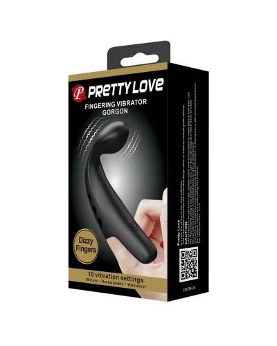 Gaine de Doigt Vibrante Gorgon Pretty Love 10.5 x 2cm Noir sextoys et accessoires sur La Boutique du Hard