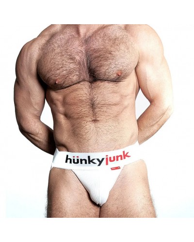 Jockstrap Oxjok Hunker Blanc sextoys et accessoires sur La Boutique du Hard